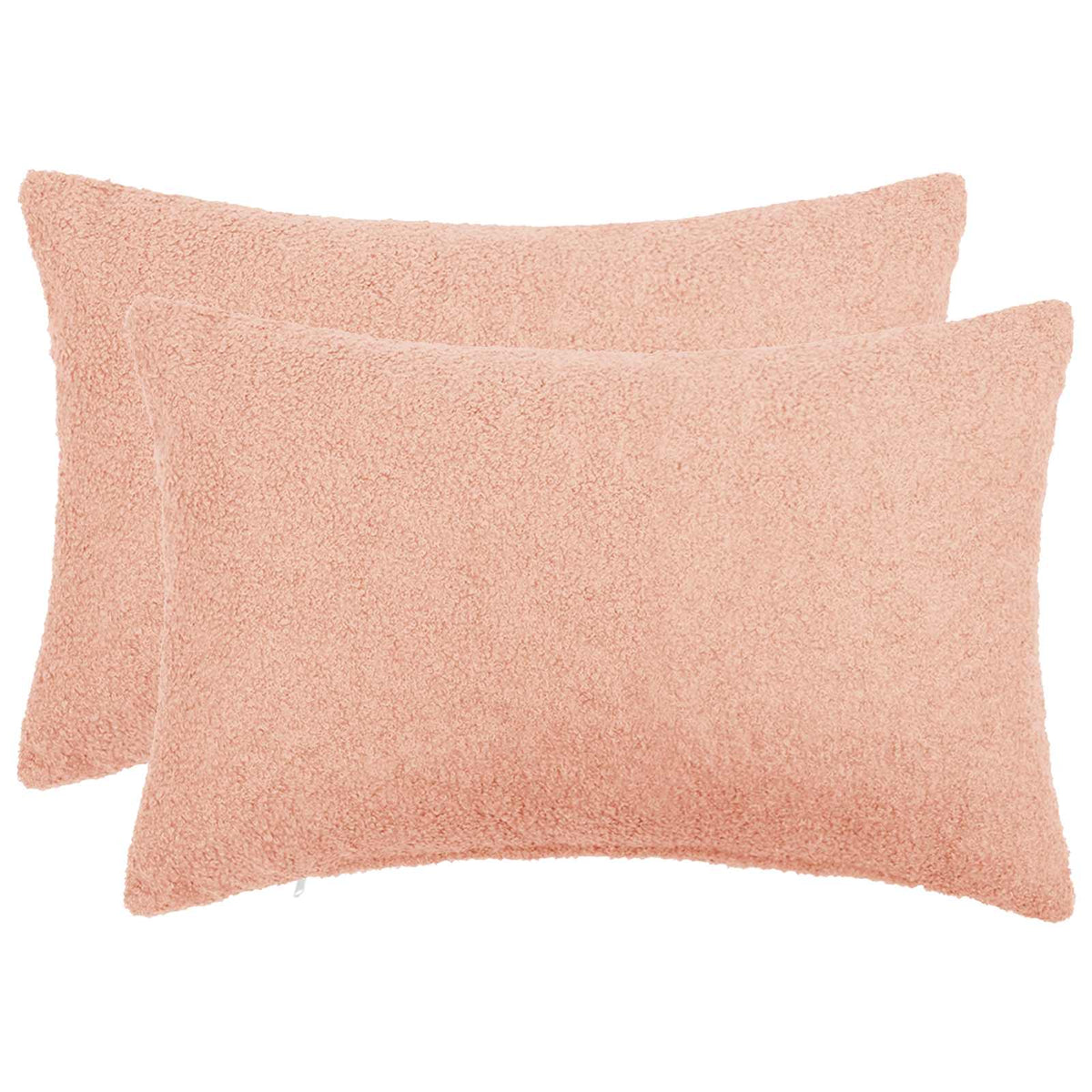 Cushion Cover 2 pcs HEERLEN Pink 50 x 80 cm Bouclé