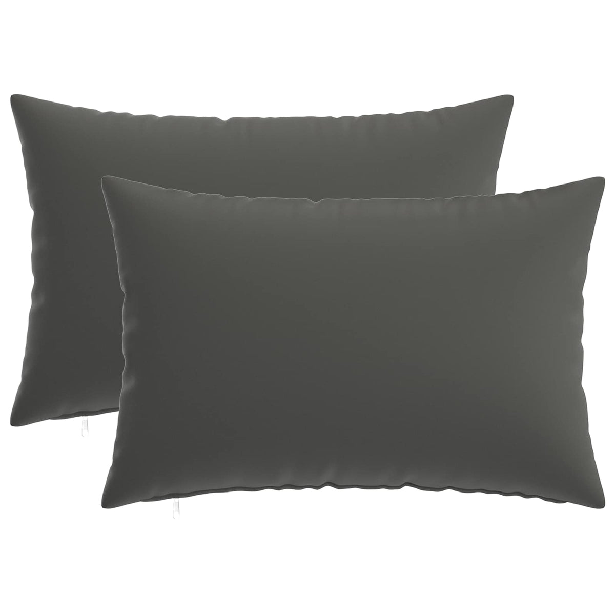 Cushion Cover 2 pcs HEERLEN Anthracite 50 x 80 cm Polyester