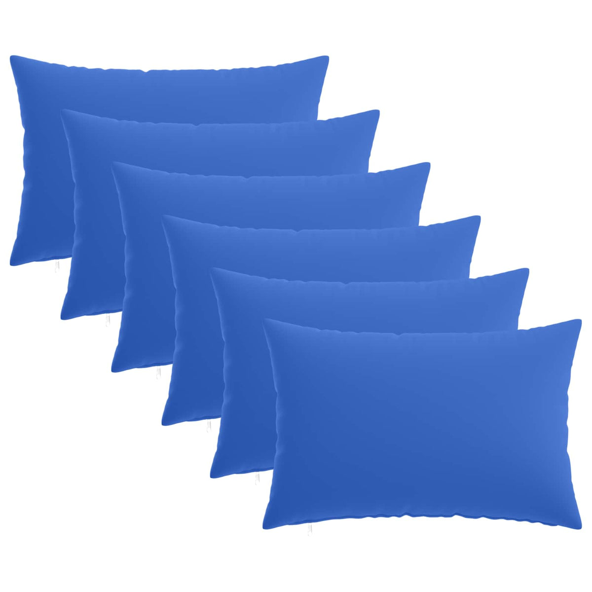 Cushion Cover 6 pcs HEERLEN Royal Blue 50 x 80 cm Polyester