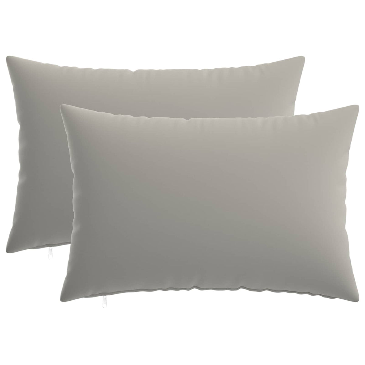 Cushion Cover 2 pcs HEERLEN Grey 50 x 80 cm Polyester