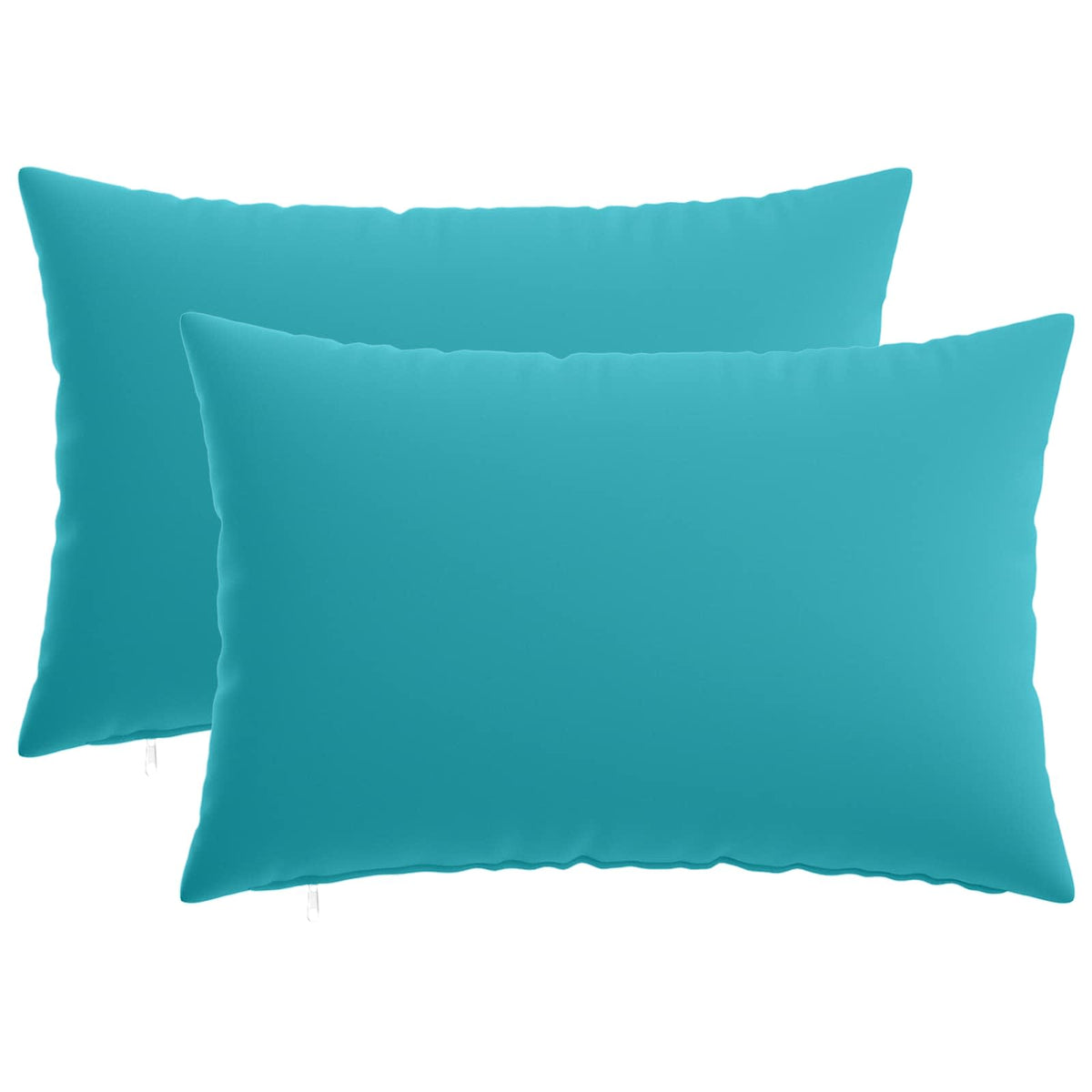 Cushion Cover 2 pcs HEERLEN Turquoise 50 x 80 cm Polyester
