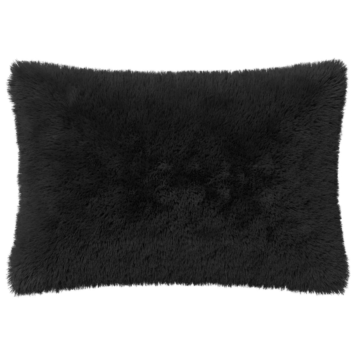 Cushion Cover 6 pcs HEERLEN Black 50 x 80 cm PV Fleece