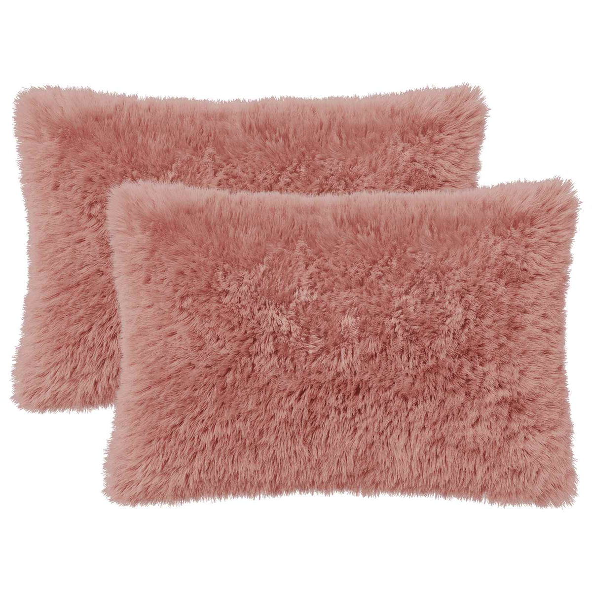 Cushion Cover 2 pcs HEERLEN Pink 50 x 80 cm PV Fleece