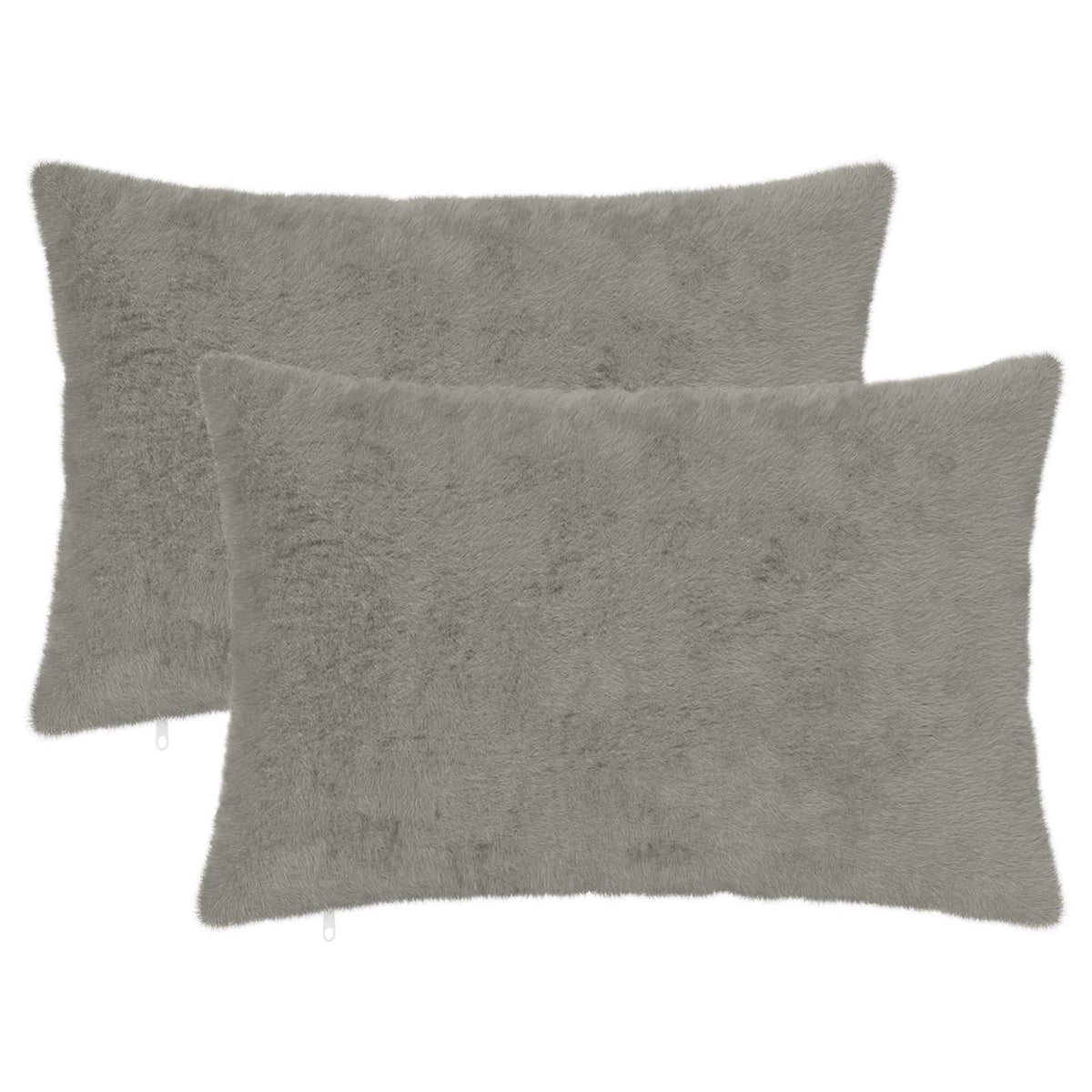 Cushion Cover 2 pcs HEERLEN Light Grey 50 x 80 cm