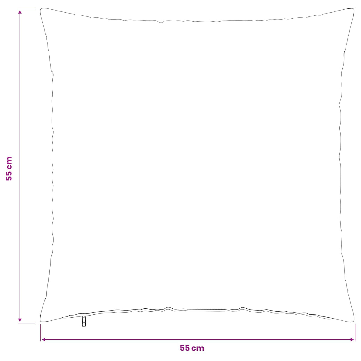 Cushion Cover 6 pcs HEERLEN Cloud Grey 55 x 55 cm Fabric