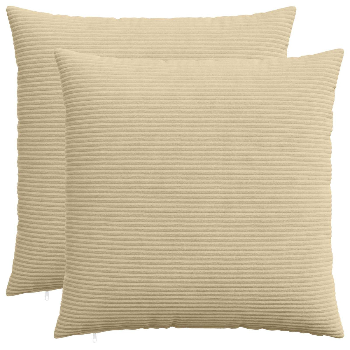 Cushion Cover 2 pcs HEERLEN Green Grey 55 x 55 cm Corduroy