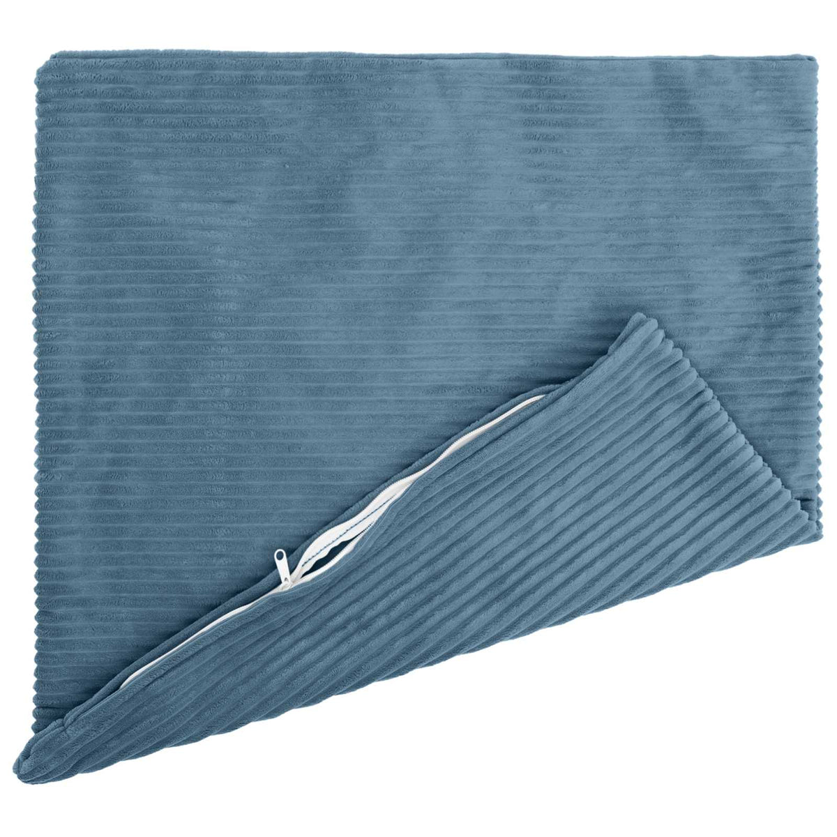 Cushion Cover 2 pcs HEERLEN Blue 55 x 55 cm Corduroy