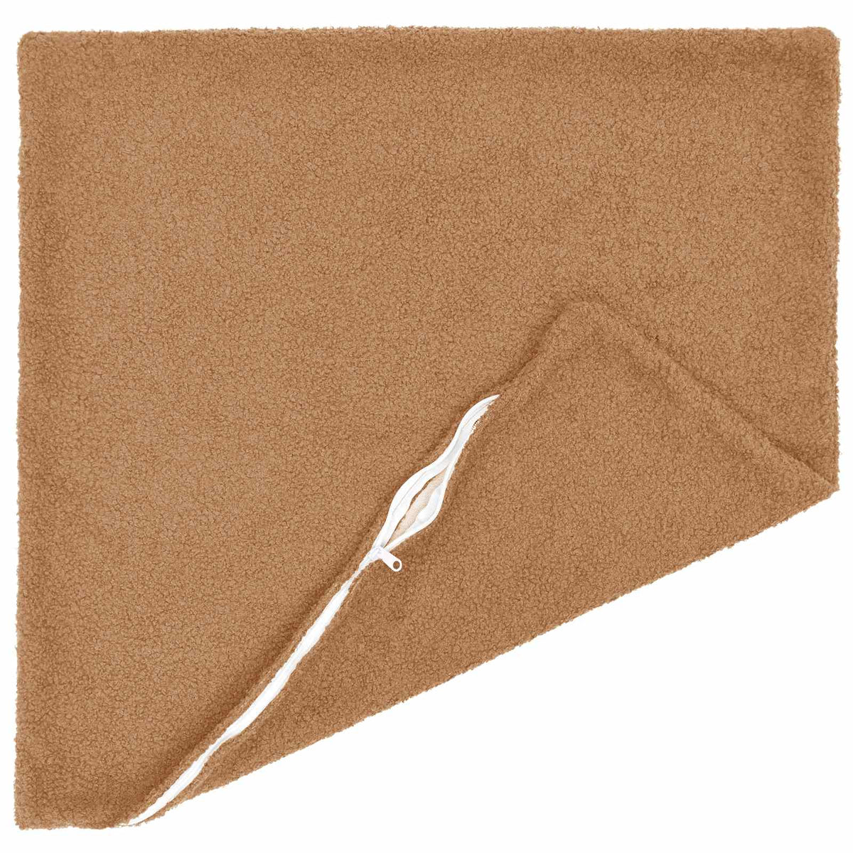 Cushion Cover 6 pcs HEERLEN Beige 55 x 55 cm Bouclé
