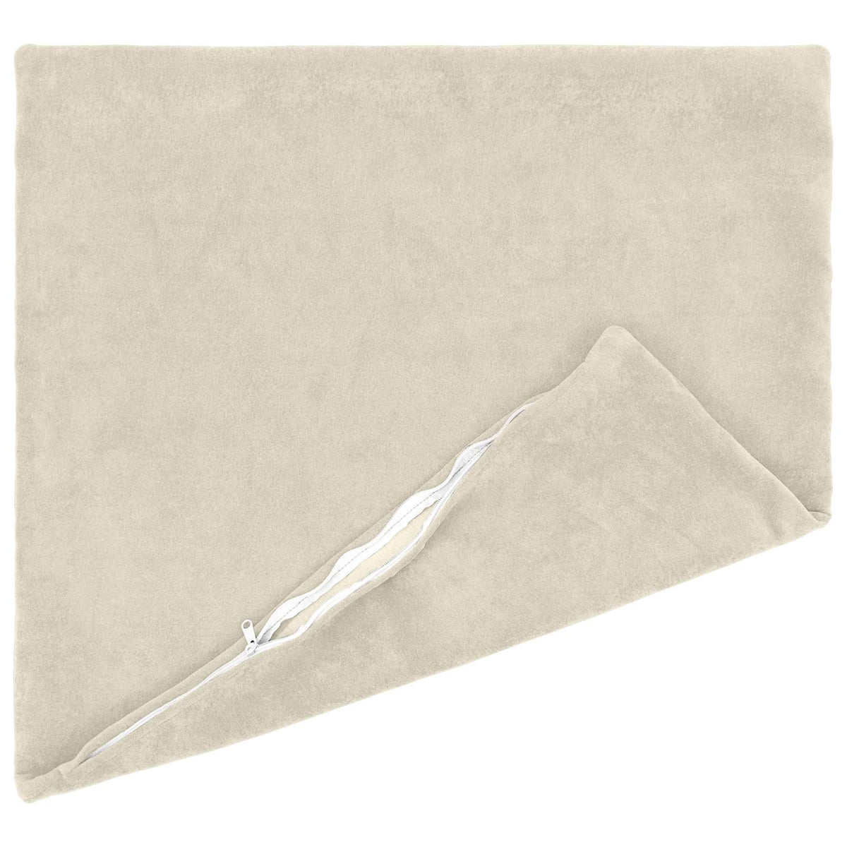 Cushion Cover 2 pcs HEERLEN Cream 55 x 55 cm Microfiber Fleece
