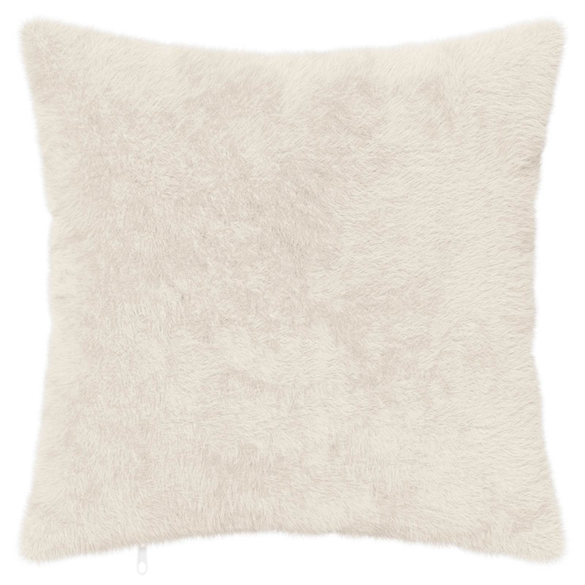 Cushion Cover 6 pcs HEERLEN White 55 x 55 cm Faux Rabbit Fur