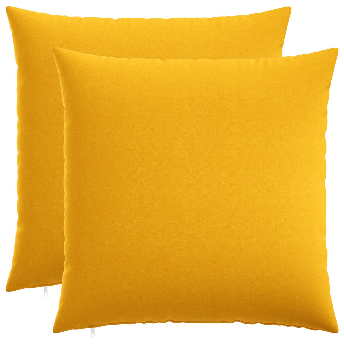 Cushion Cover 2 pcs HEERLEN Light Yellow 60 x 60 cm Fabric
