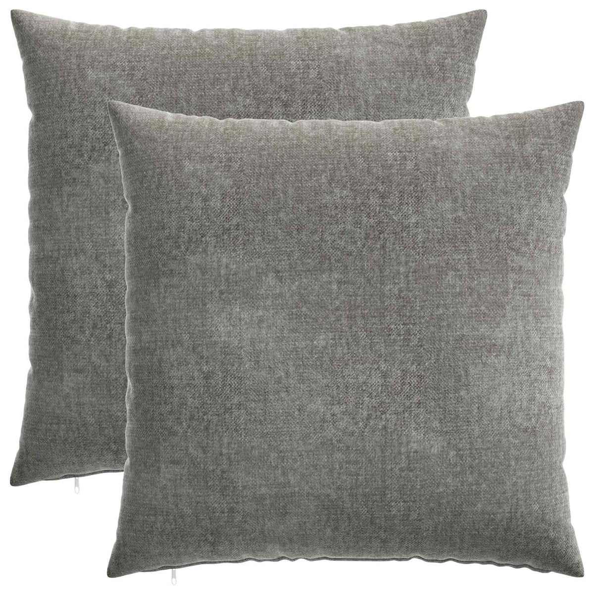 Cushion Cover 2 pcs HEERLEN Dark Grey 60 x 60 cm