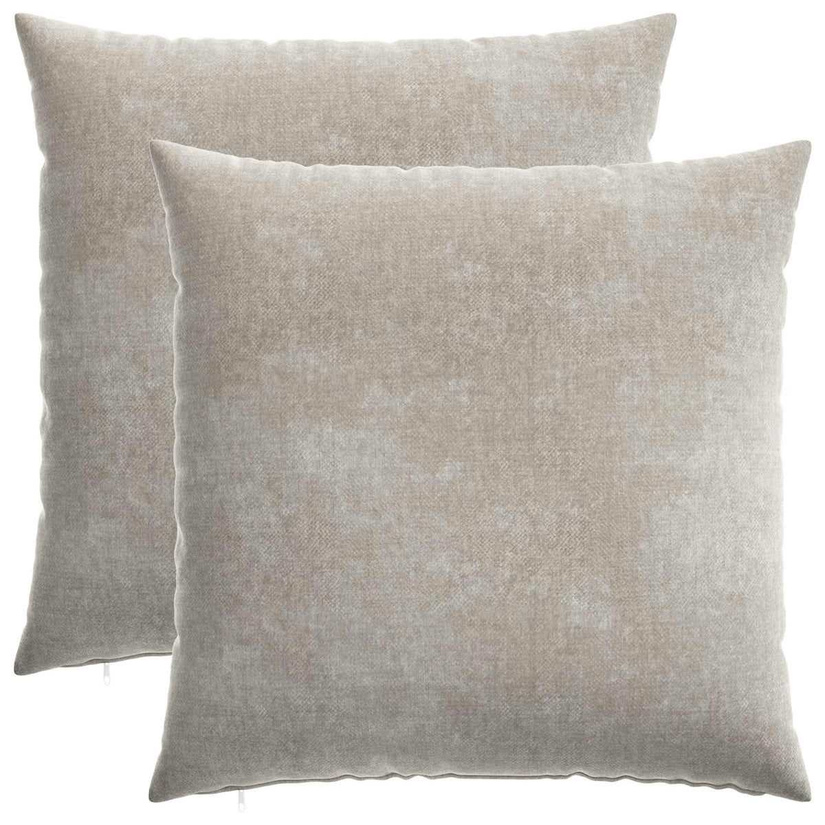 Cushion Cover 2 pcs HEERLEN Light Grey 60 x 60 cm