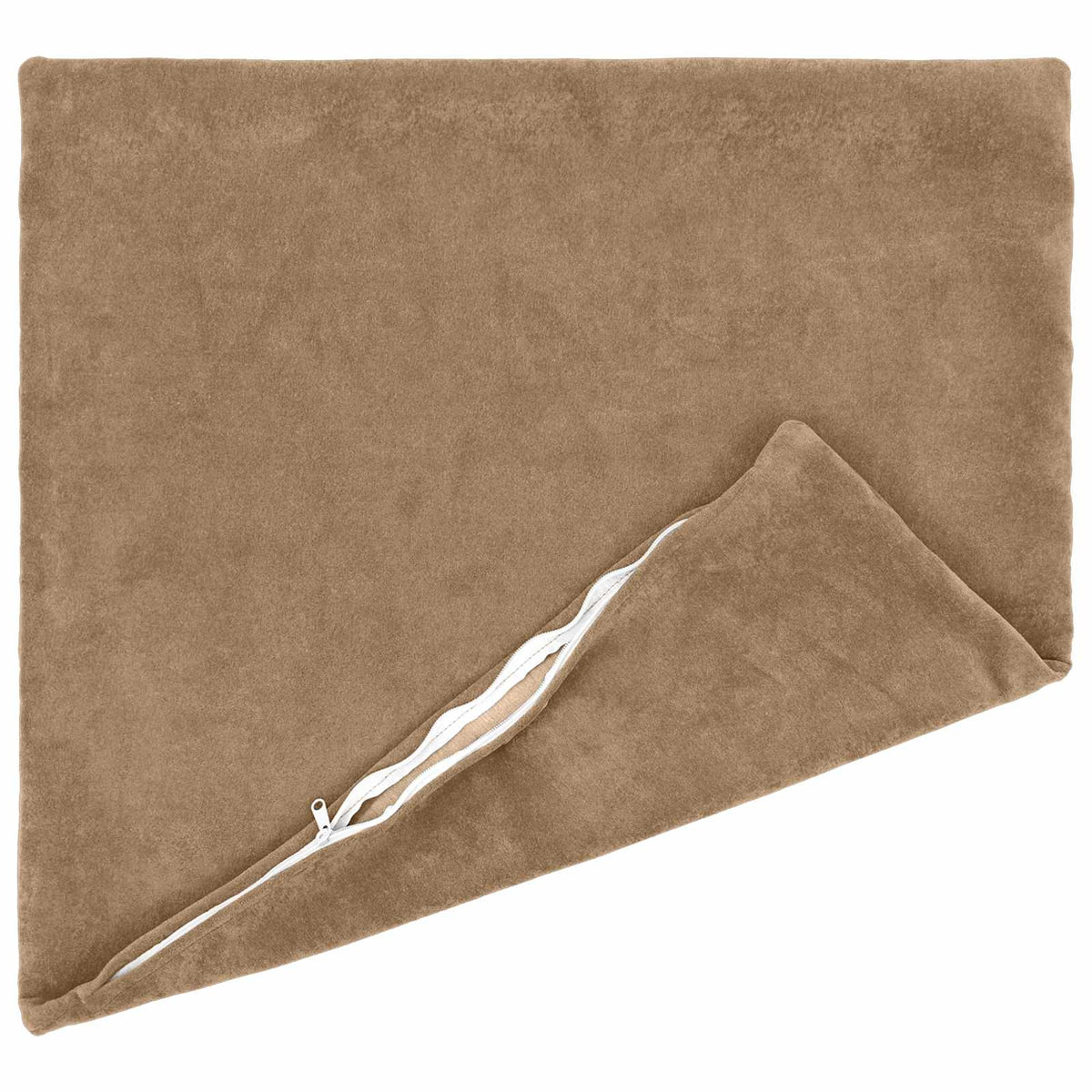 Cushion Cover 2 pcs HEERLEN Taupe 60 x 60 cm Microfiber Fleece