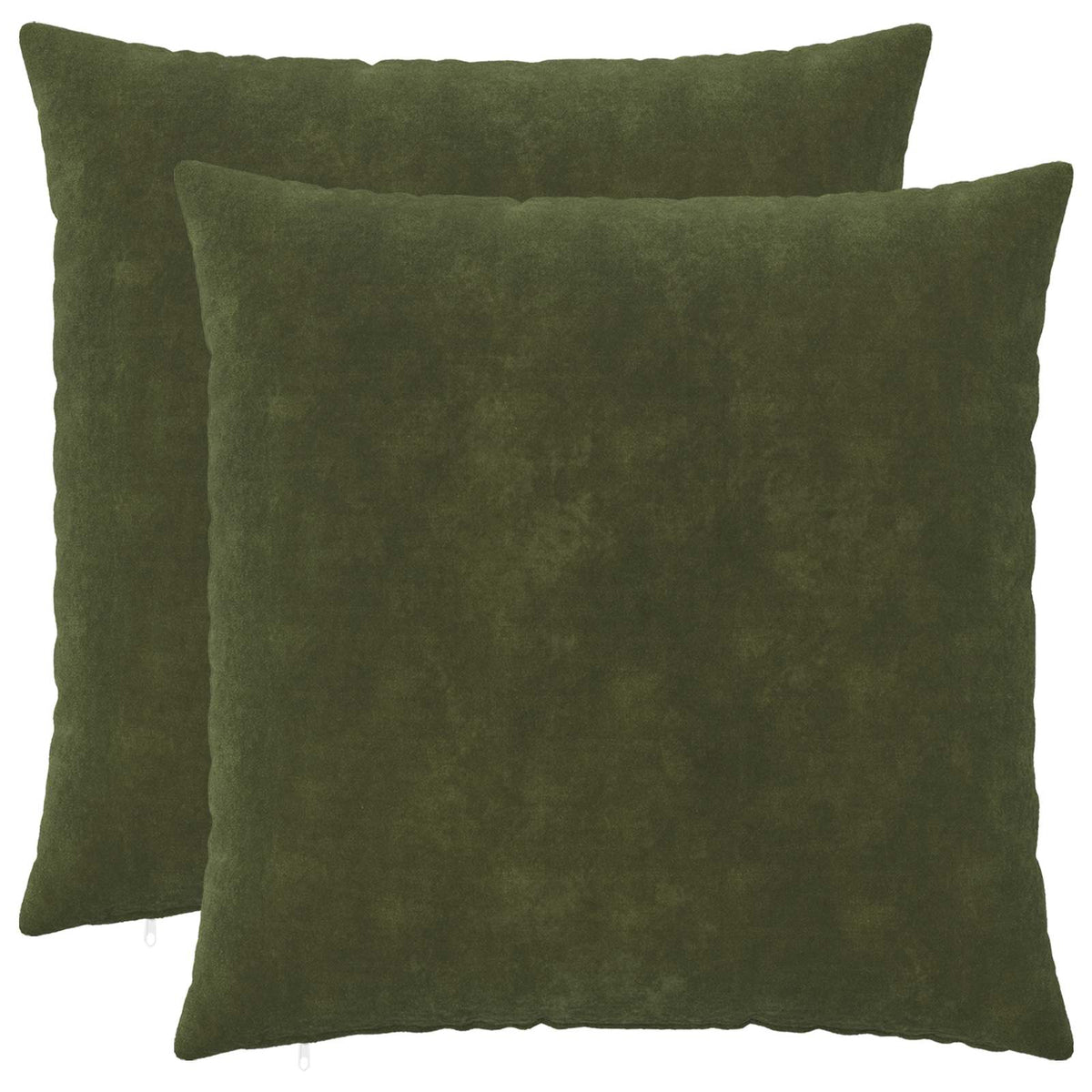 Cushion Cover 2 pcs HEERLEN Green 60 x 60 cm Microfiber Fleece