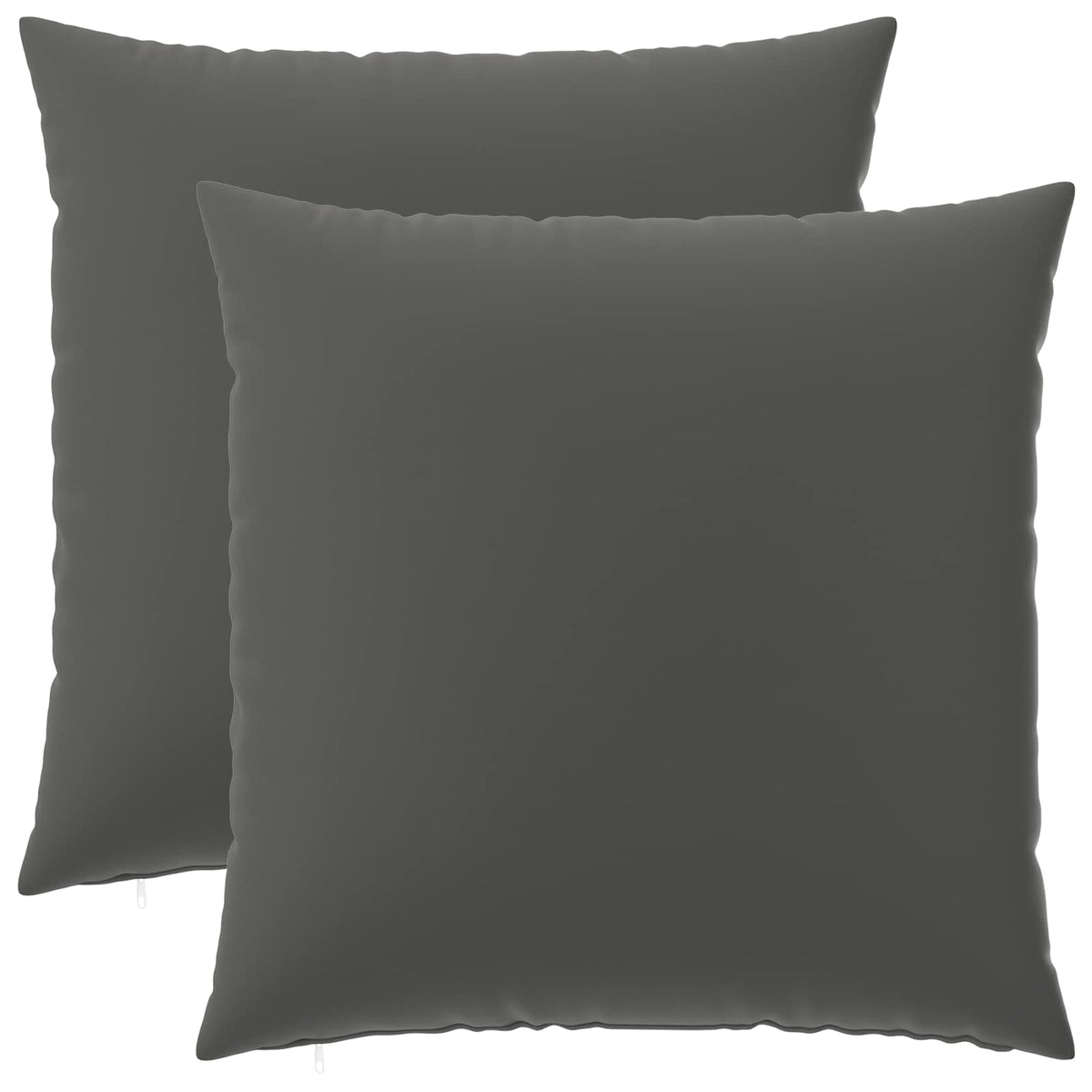 Cushion Cover 2 pcs HEERLEN Anthracite 60 x 60 cm Polyester