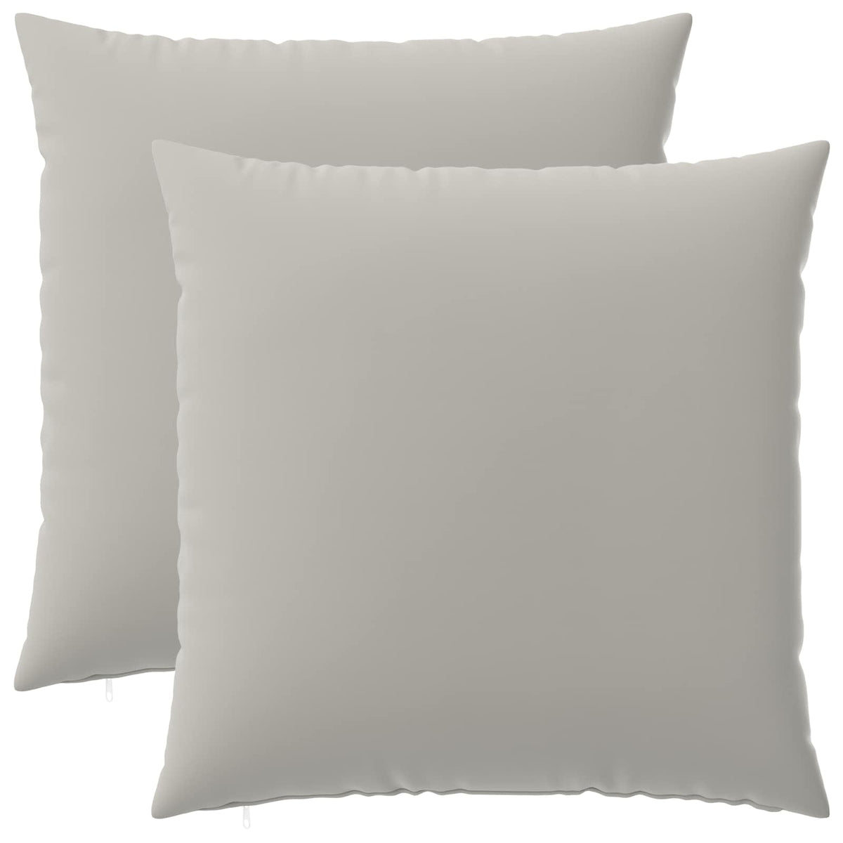 Cushion Cover 2 pcs HEERLEN Grey 60 x 60 cm Polyester