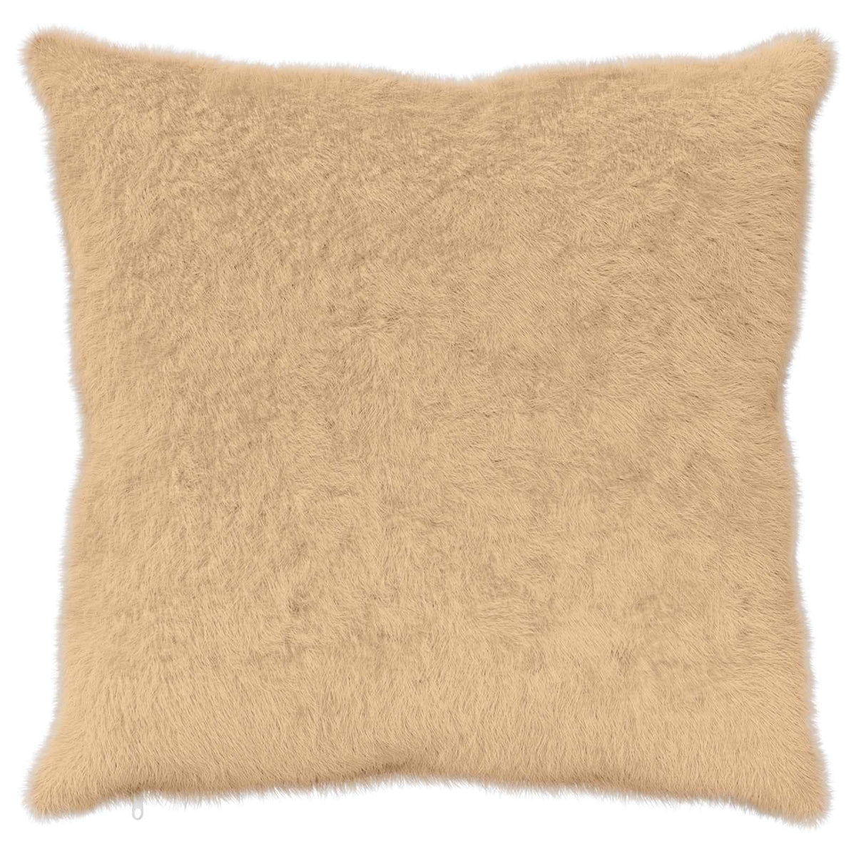 Cushion Cover 2 pcs HEERLEN Cream 60 x 60 cm Faux Rabbit Fur