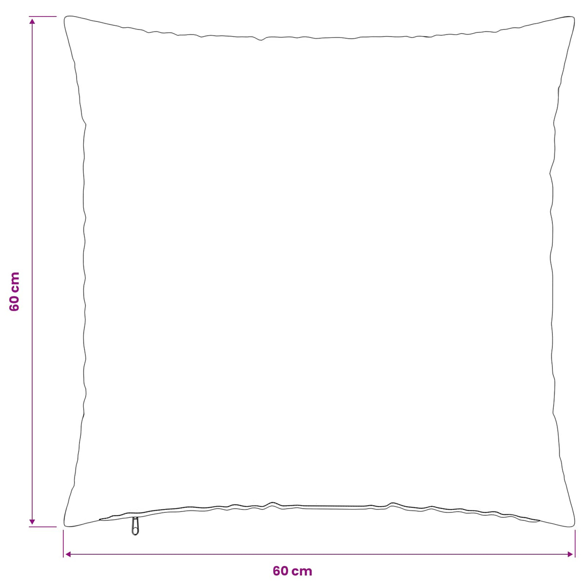 Cushion Cover 2 pcs HEERLEN Dark Grey 60 x 60 cm
