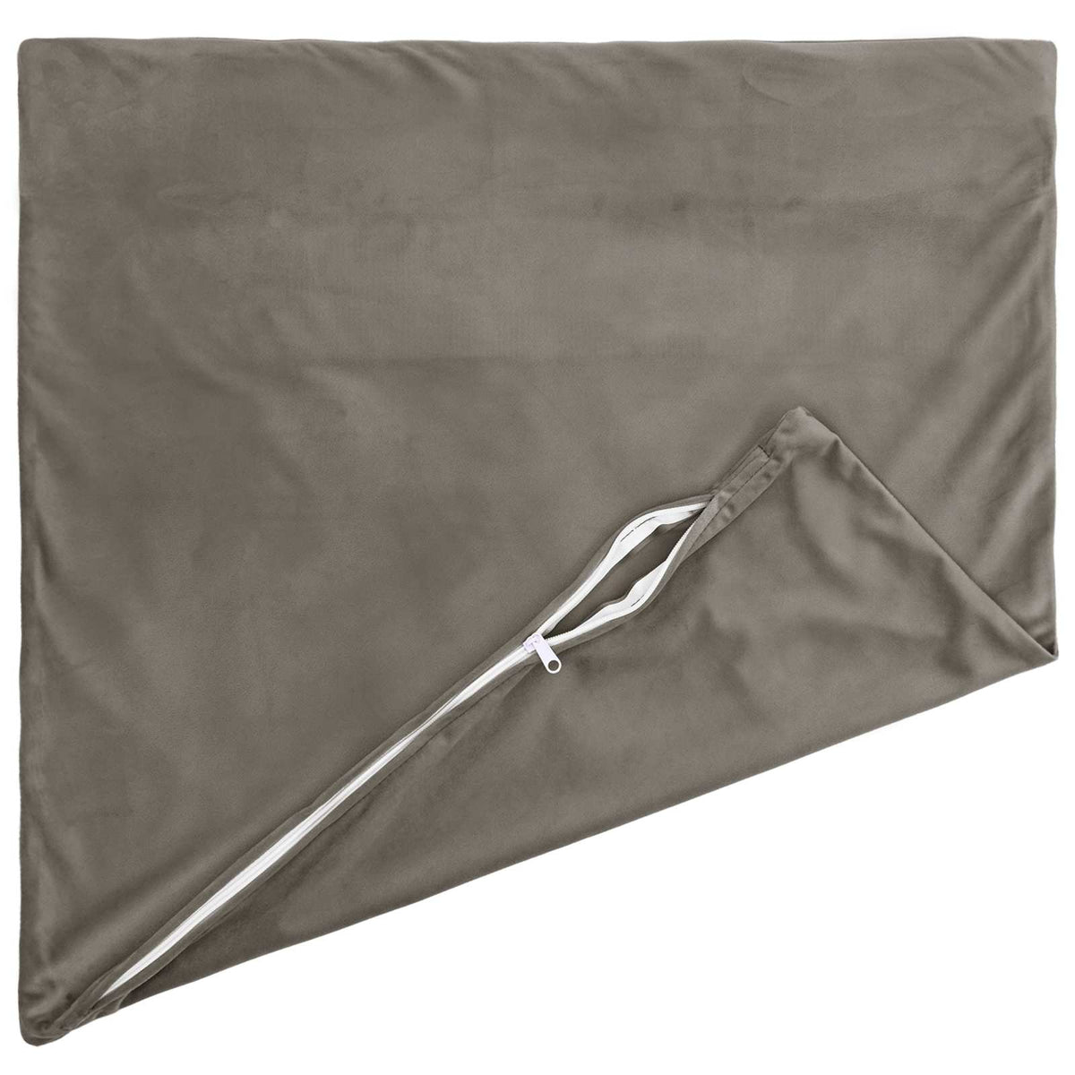 Cushion Cover 6 pcs HEERLEN Light Grey 65 x 65 cm Velvet