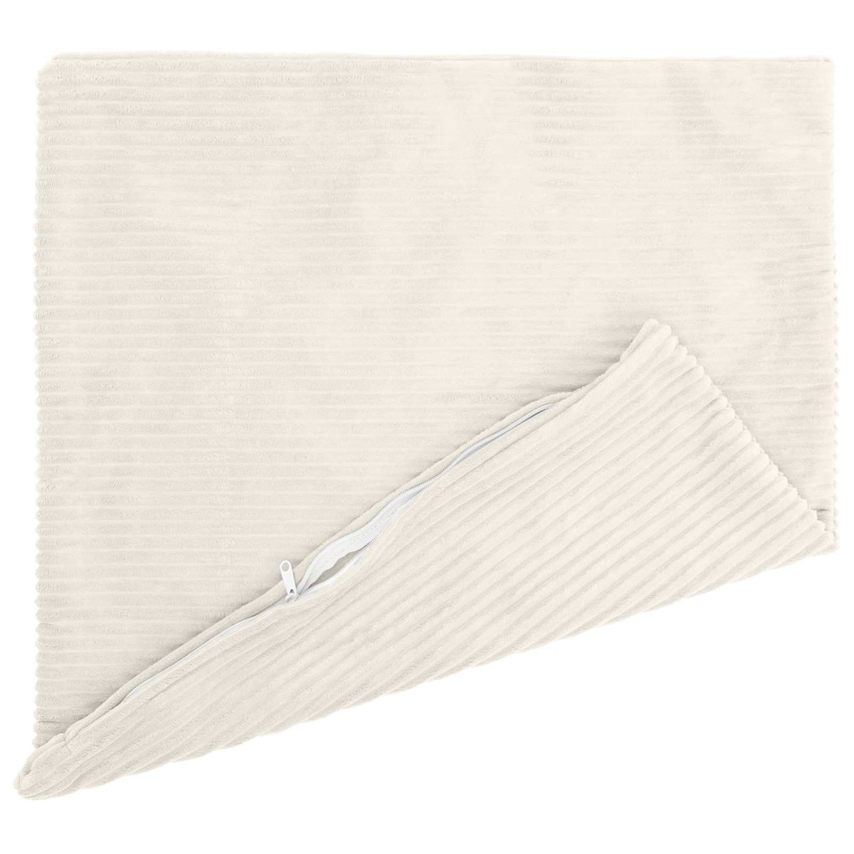 Cushion Cover 2 pcs HEERLEN Cream 65 x 65 cm Corduroy
