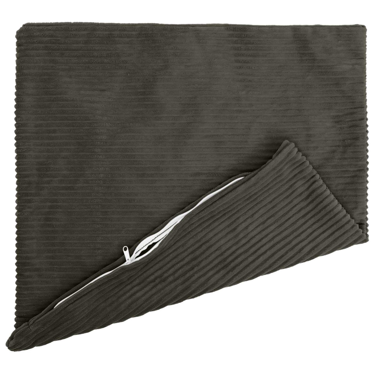 Cushion Cover 2 pcs HEERLEN Anthracite 65 x 65 cm Corduroy