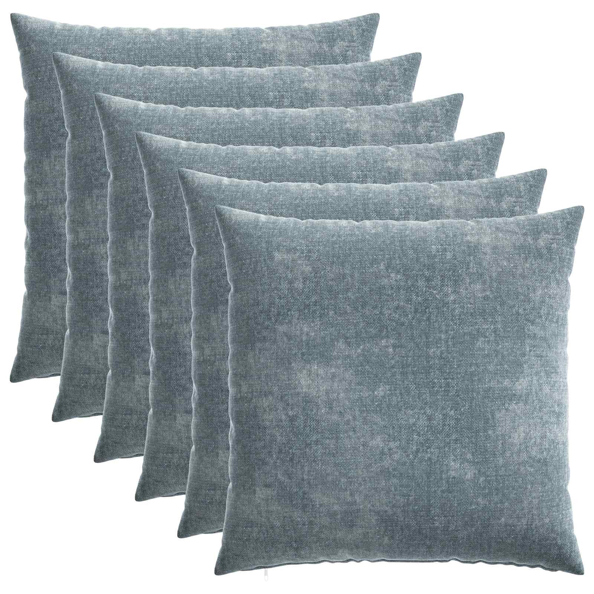 Cushion Cover 6 pcs HEERLEN Light Blue 65 x 65 cm
