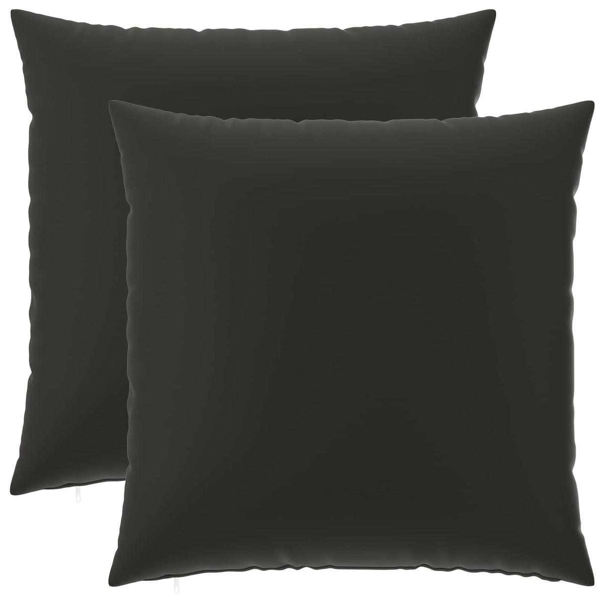 Cushion Cover 2 pcs HEERLEN Black 65 x 65 cm Polyester