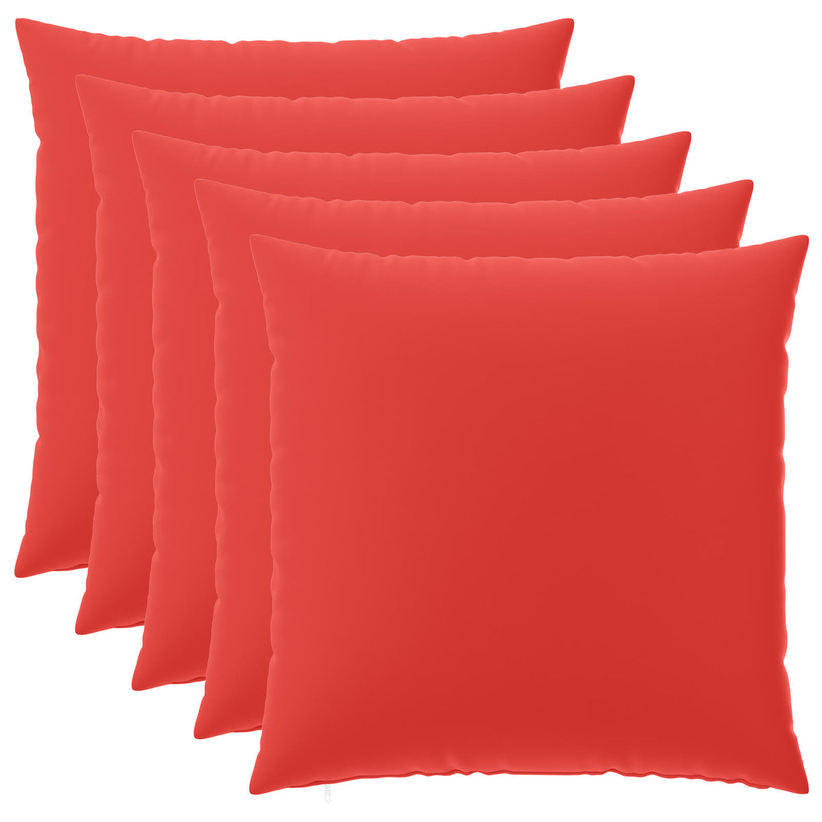Cushion Cover 6 pcs HEERLEN Red 65 x 65 cm Polyester