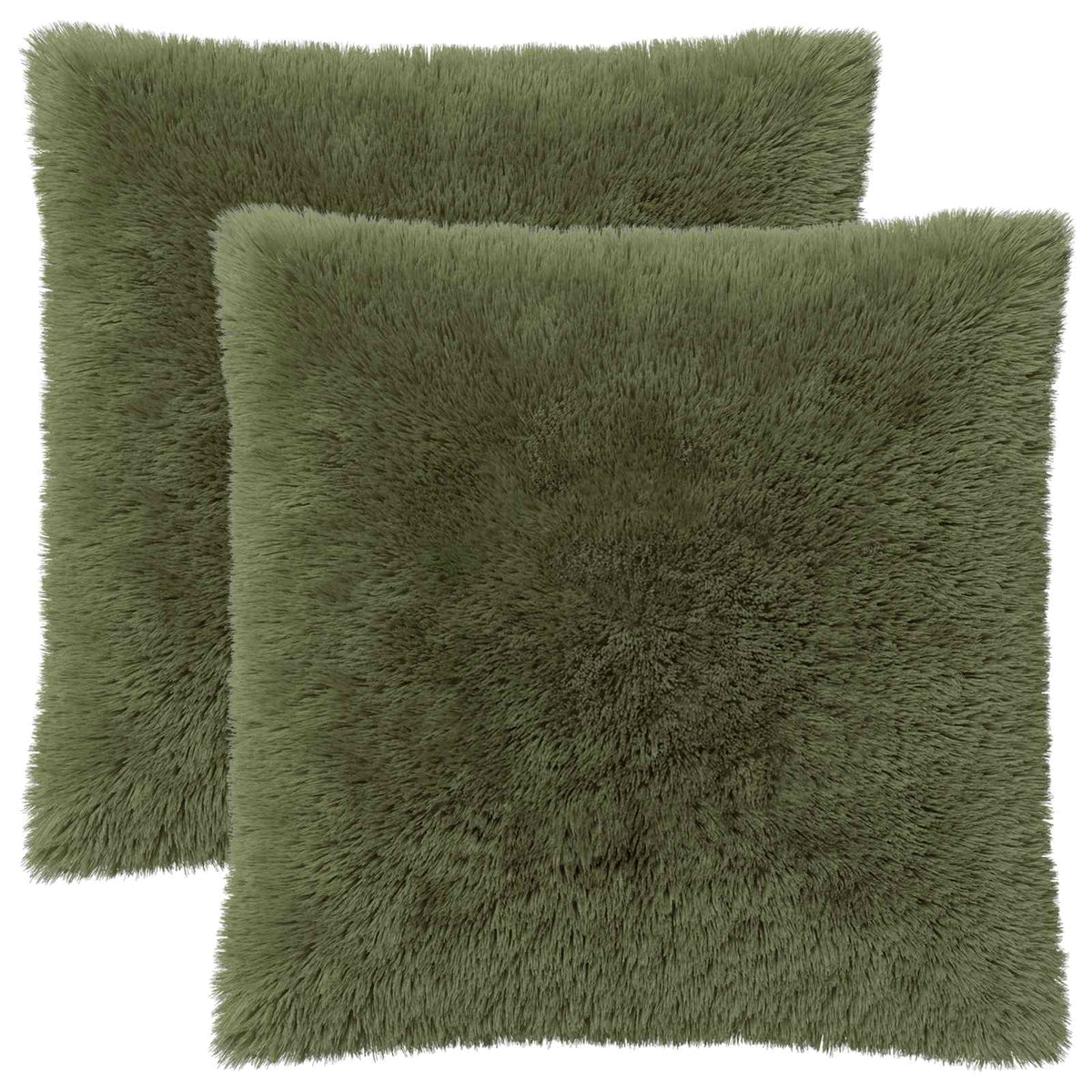 Cushion Cover 2 pcs HEERLEN Green 65 x 65 cm PV Fleece