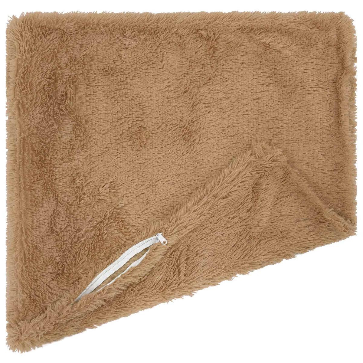 Cushion Cover 2 pcs HEERLEN Taupe 65 x 65 cm PV Fleece