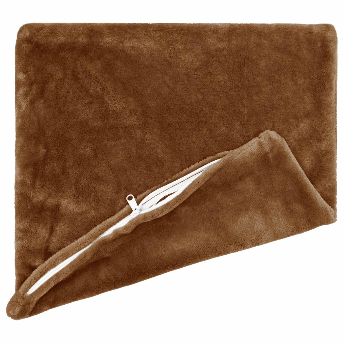 Cushion Cover 6 pcs HEERLEN Light Brown 65 x 65 cm Flannel