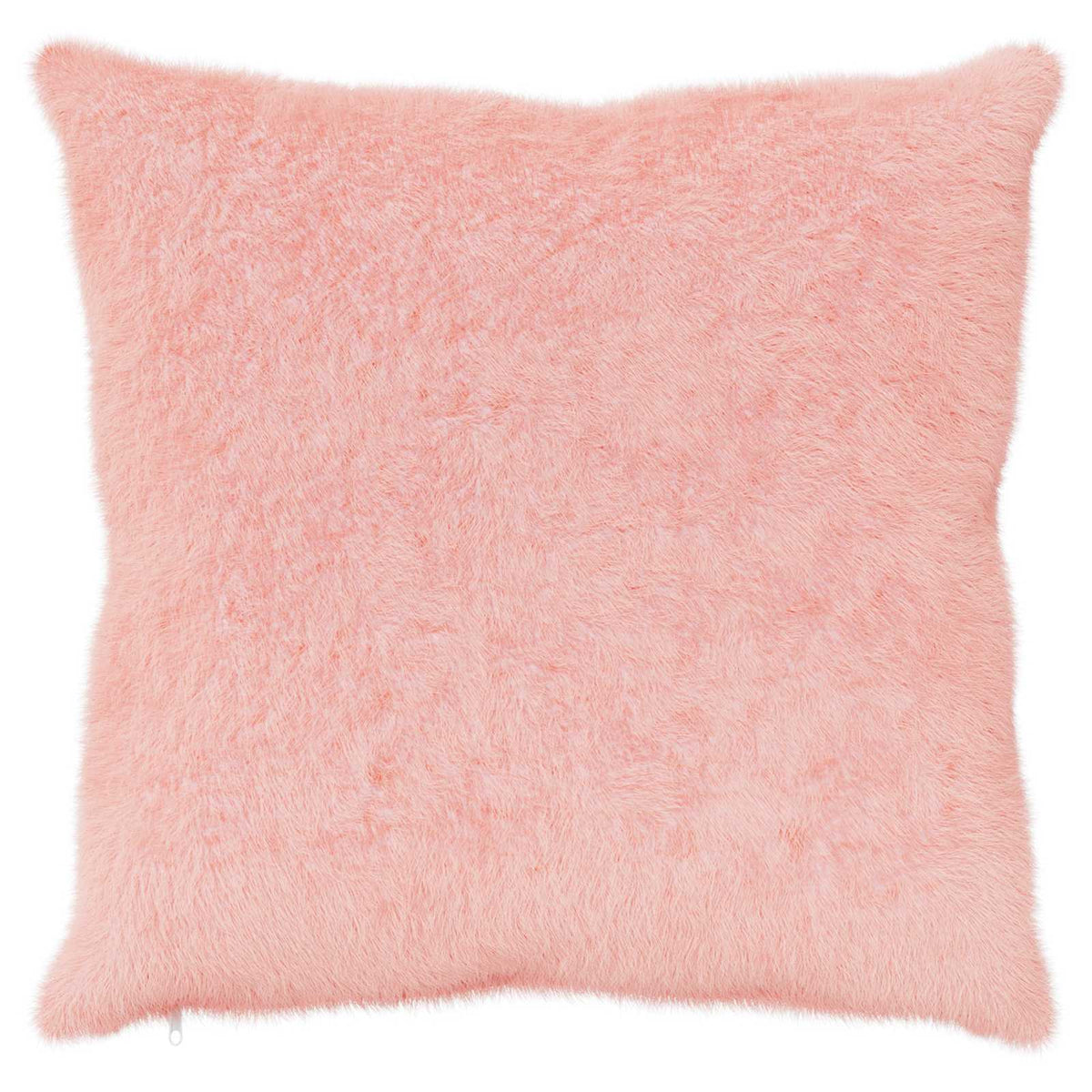 Cushion Cover 2 pcs HEERLEN Pink 65 x 65 cm Faux Rabbit Fur