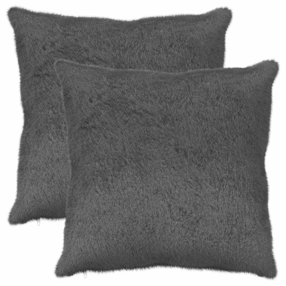 Cushion Cover 2 pcs HEERLEN Dark Grey 65 x 65 cm