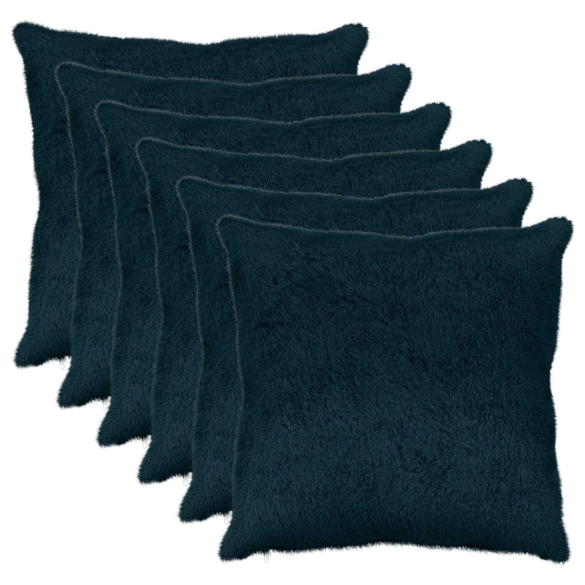 Cushion Cover 6 pcs HEERLEN Navy Blue 65 x 65 cm