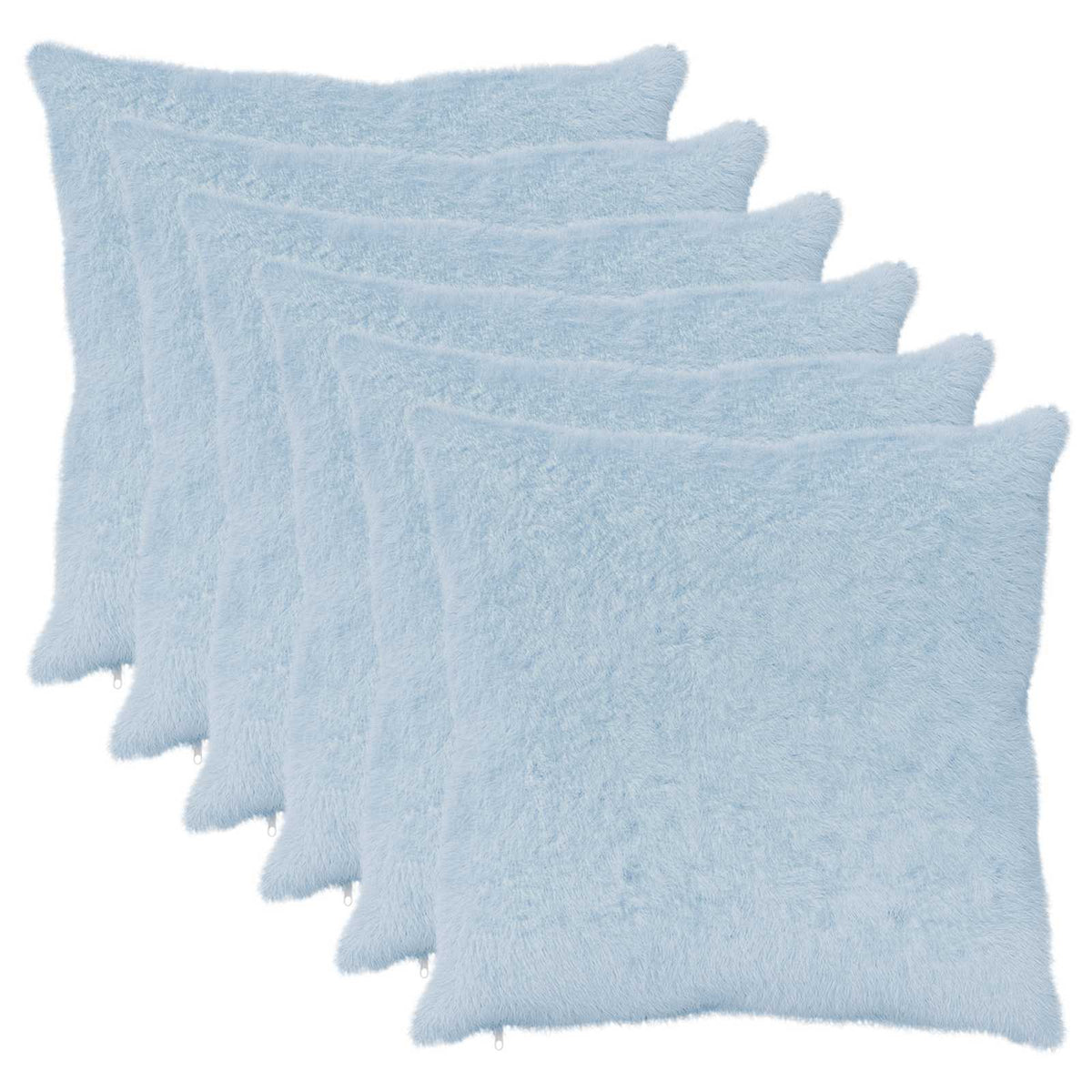 Cushion Cover 6 pcs HEERLEN Light Blue 65 x 65 cm