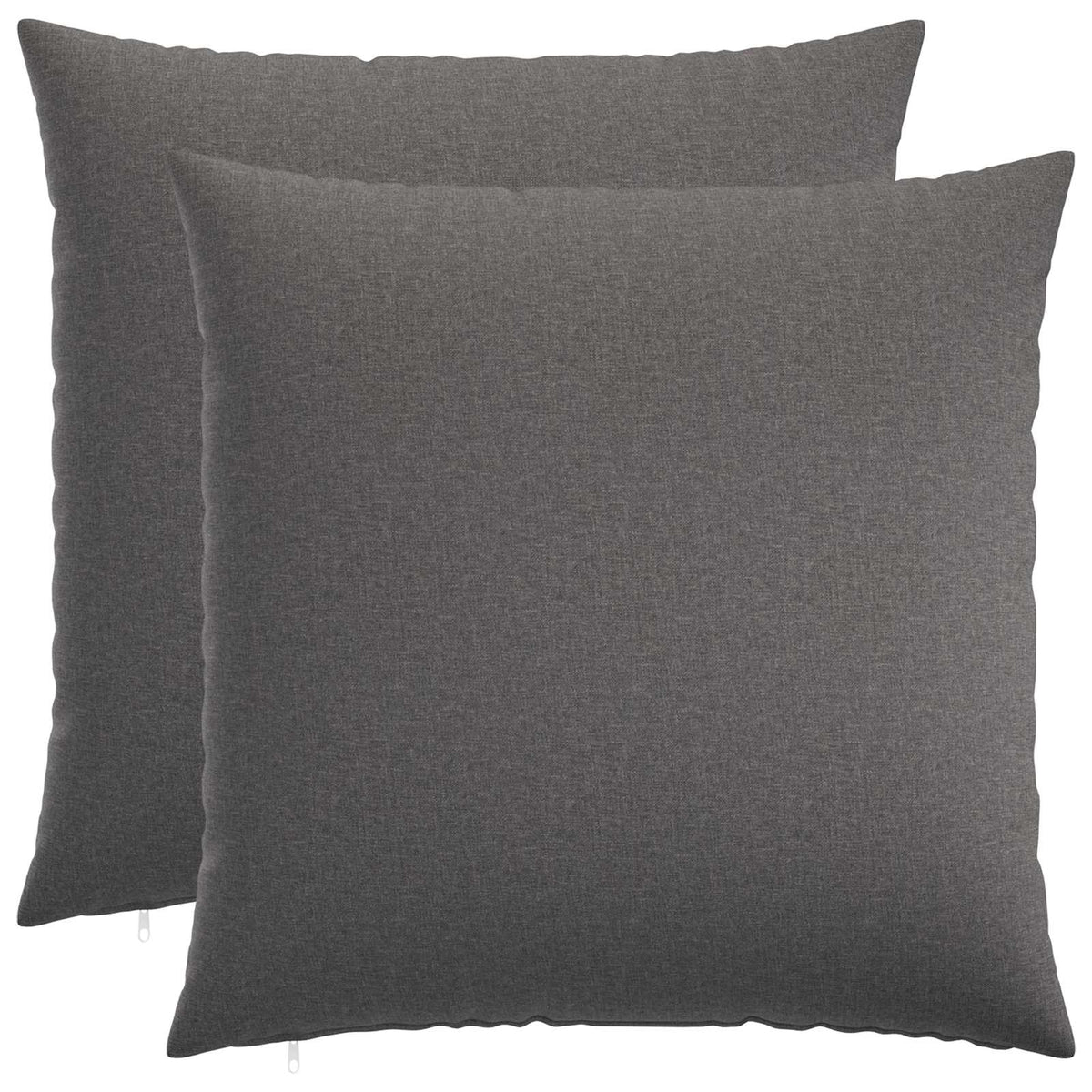 Cushion Cover 2 pcs HEERLEN Light Grey 70 x 70 cm Fabric