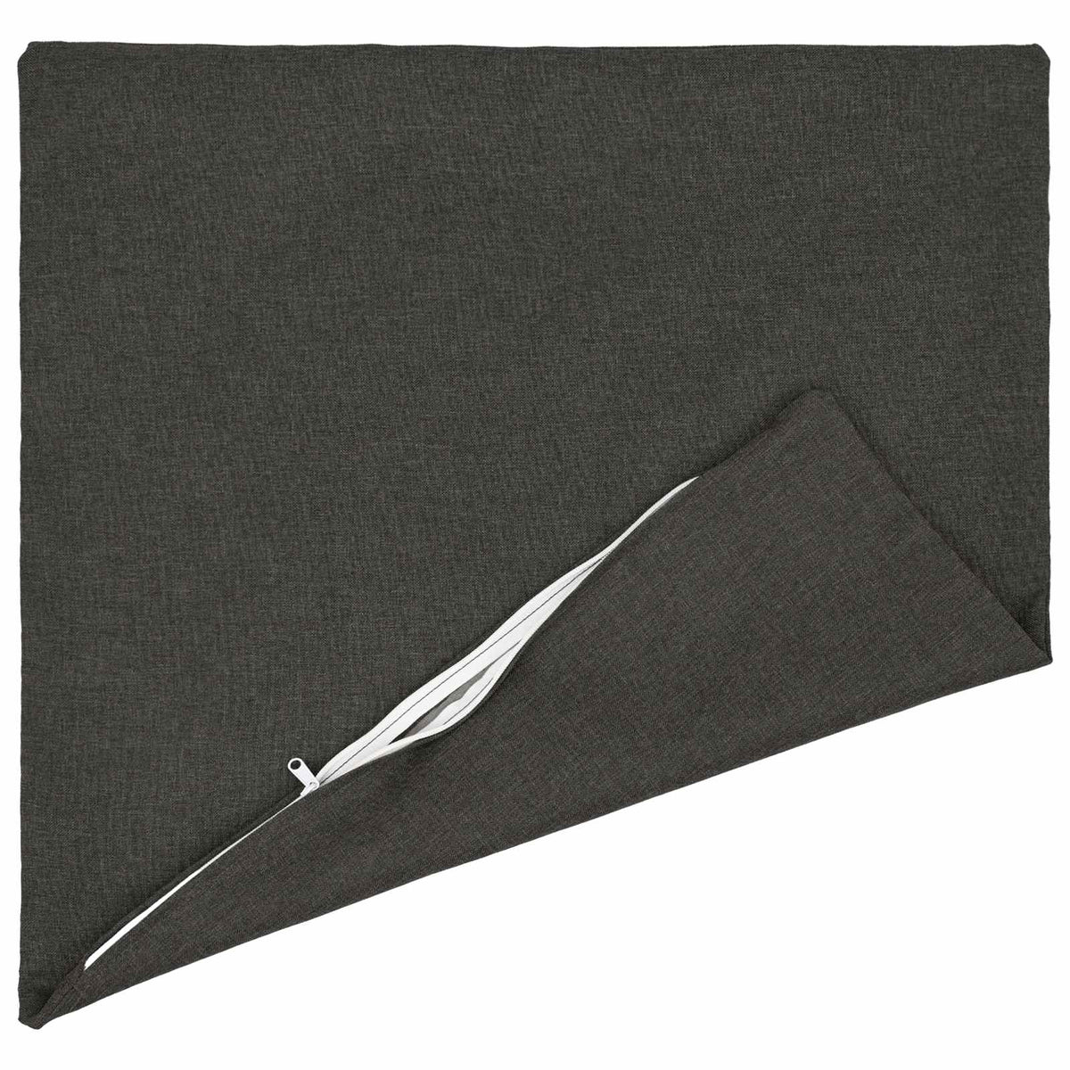 Cushion Cover 2 pcs HEERLEN Dark Grey 70 x 70 cm Fabric