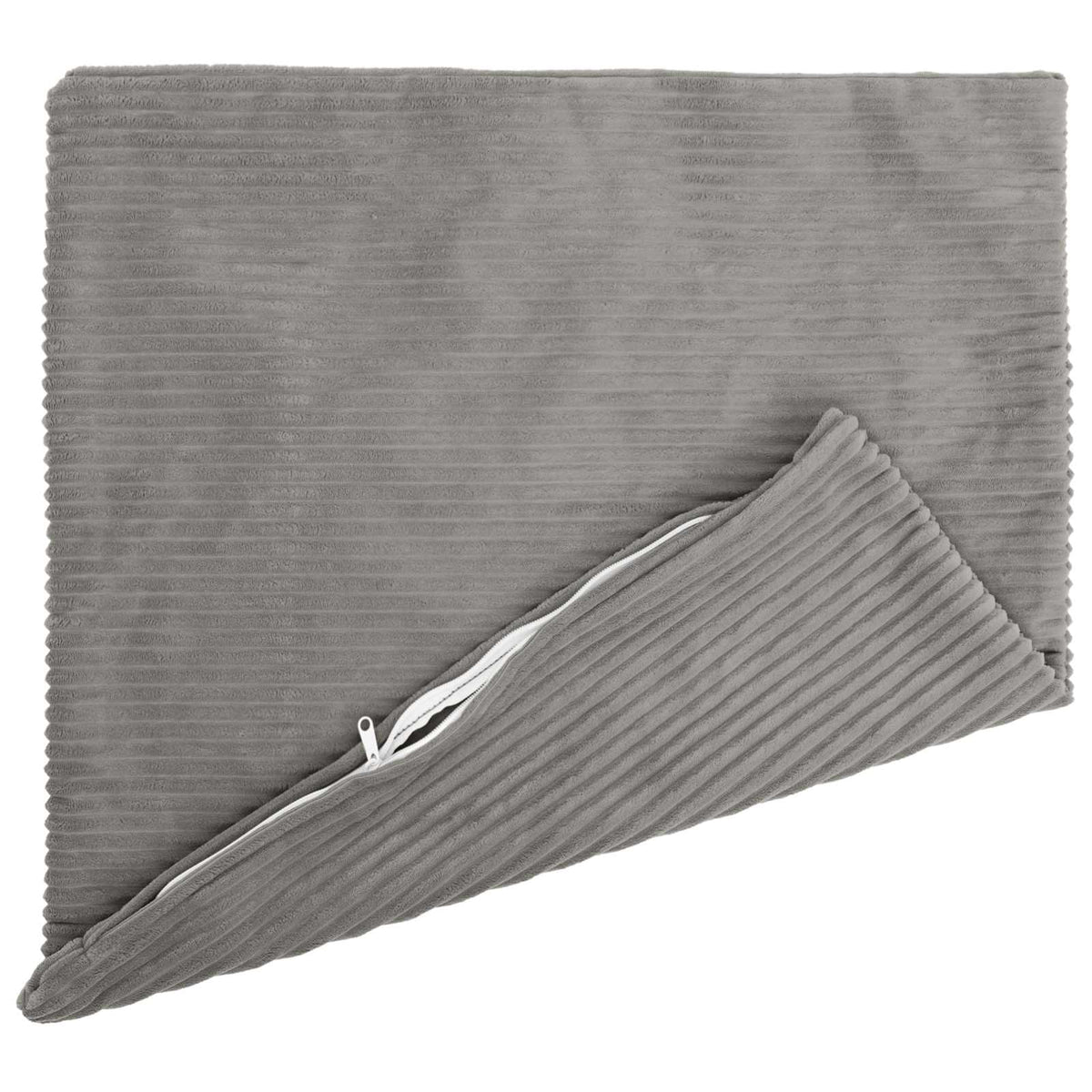 Cushion Cover 2 pcs HEERLEN Light Grey 70 x 70 cm Corduroy