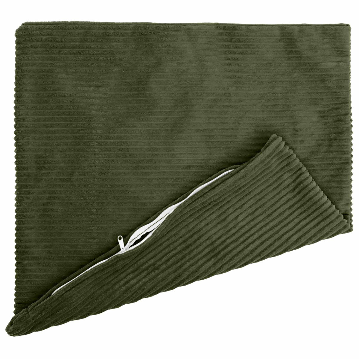 Cushion Cover 2 pcs HEERLEN Green 70 x 70 cm Corduroy