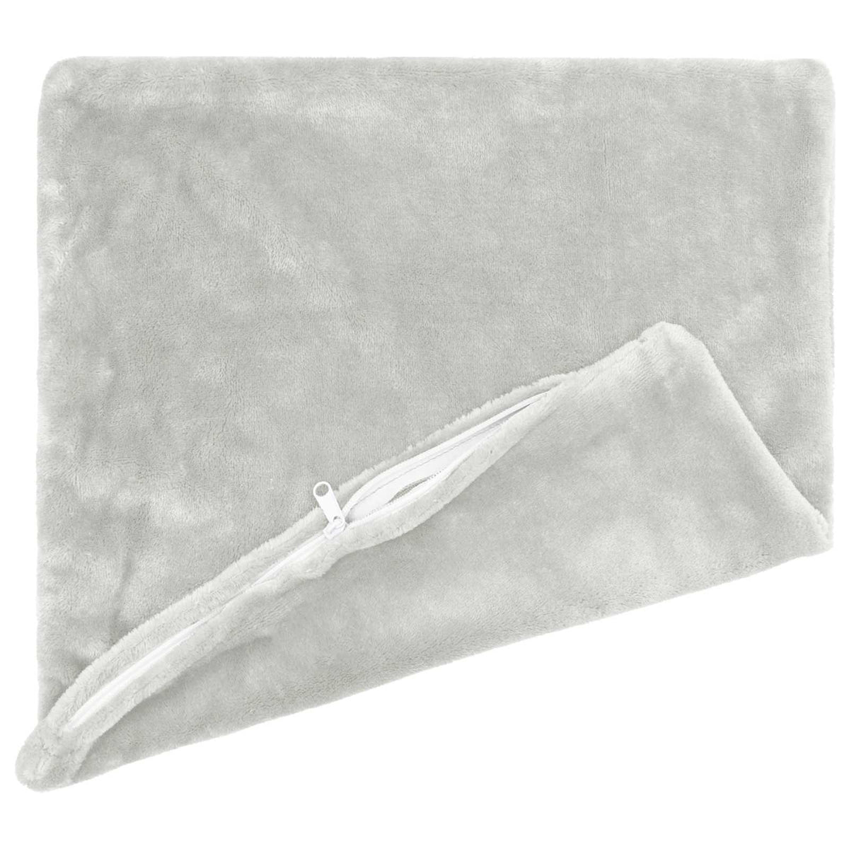 Cushion Cover 6 pcs HEERLEN Light Grey 70 x 70 cm Flannel