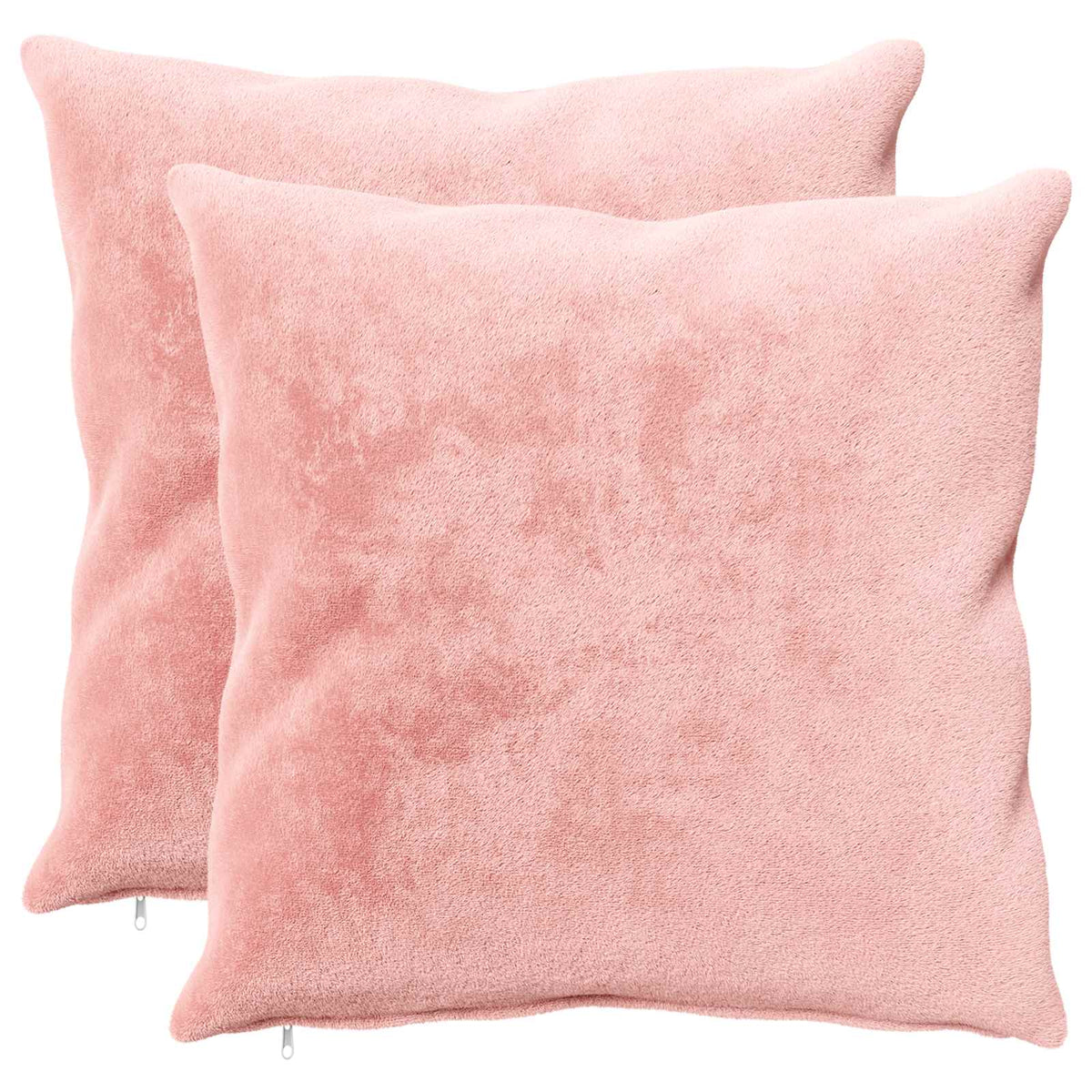 Cushion Cover 2 pcs HEERLEN Pink 70 x 70 cm Flannel