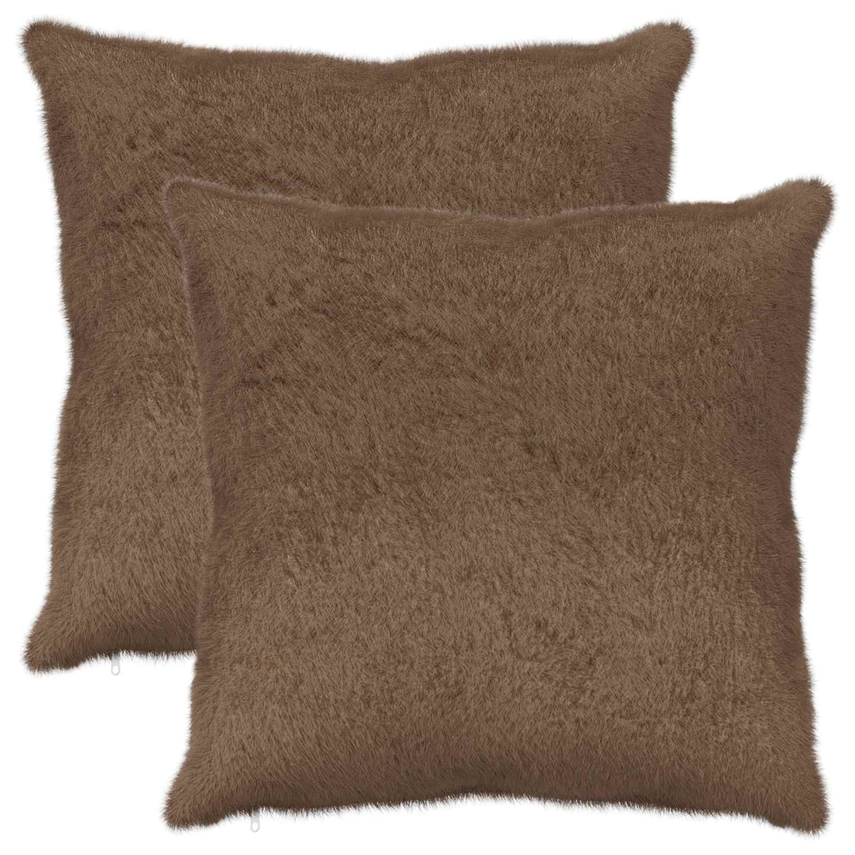 Cushion Cover 2 pcs HEERLEN Light Brown 70 x 70 cm