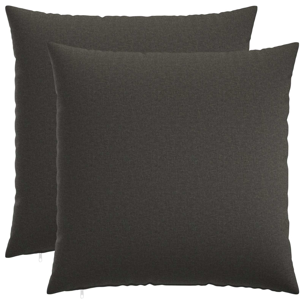 Cushion Cover 2 pcs HEERLEN Dark Grey 80 x 80 cm Fabric