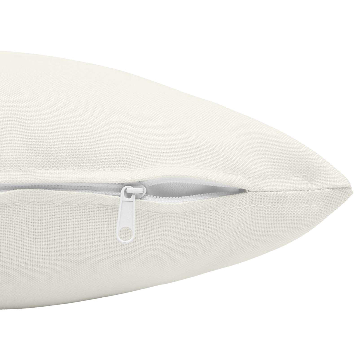 Cushion Cover 6 pcs HEERLEN White 80 x 80 cm Fabric