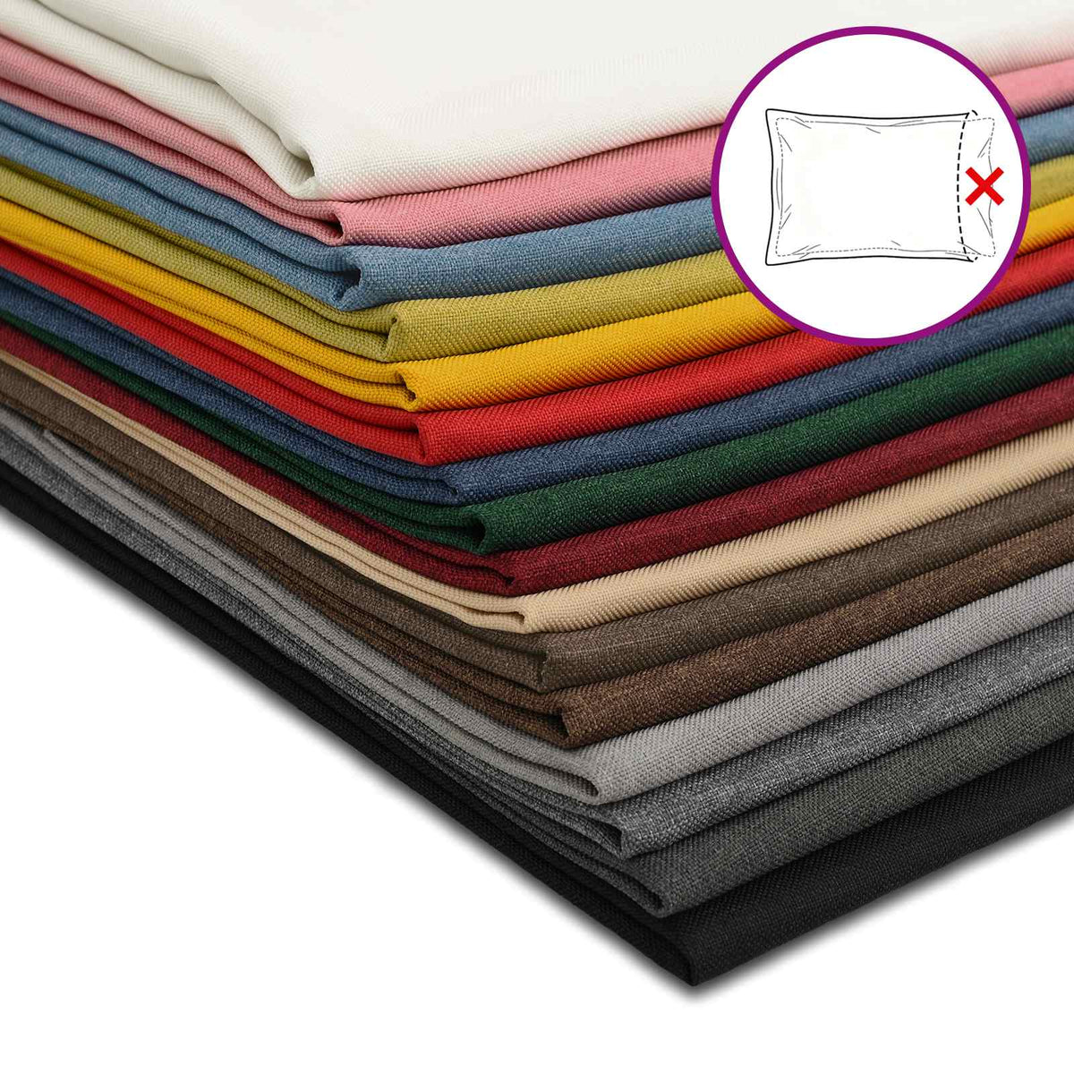 Cushion Cover 6 pcs HEERLEN Jeans Blue 80 x 80 cm Fabric