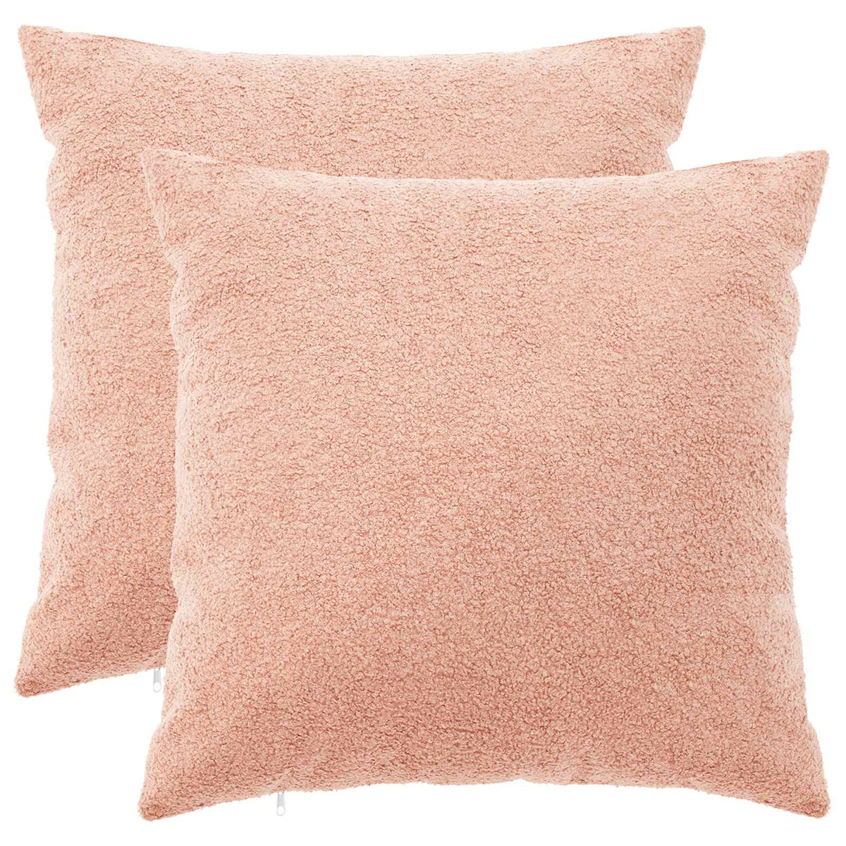 Cushion Cover 2 pcs HEERLEN Pink 80 x 80 cm Bouclé
