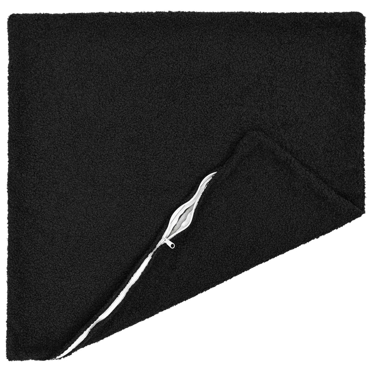 Cushion Cover 6 pcs HEERLEN Black 80 x 80 cm Bouclé