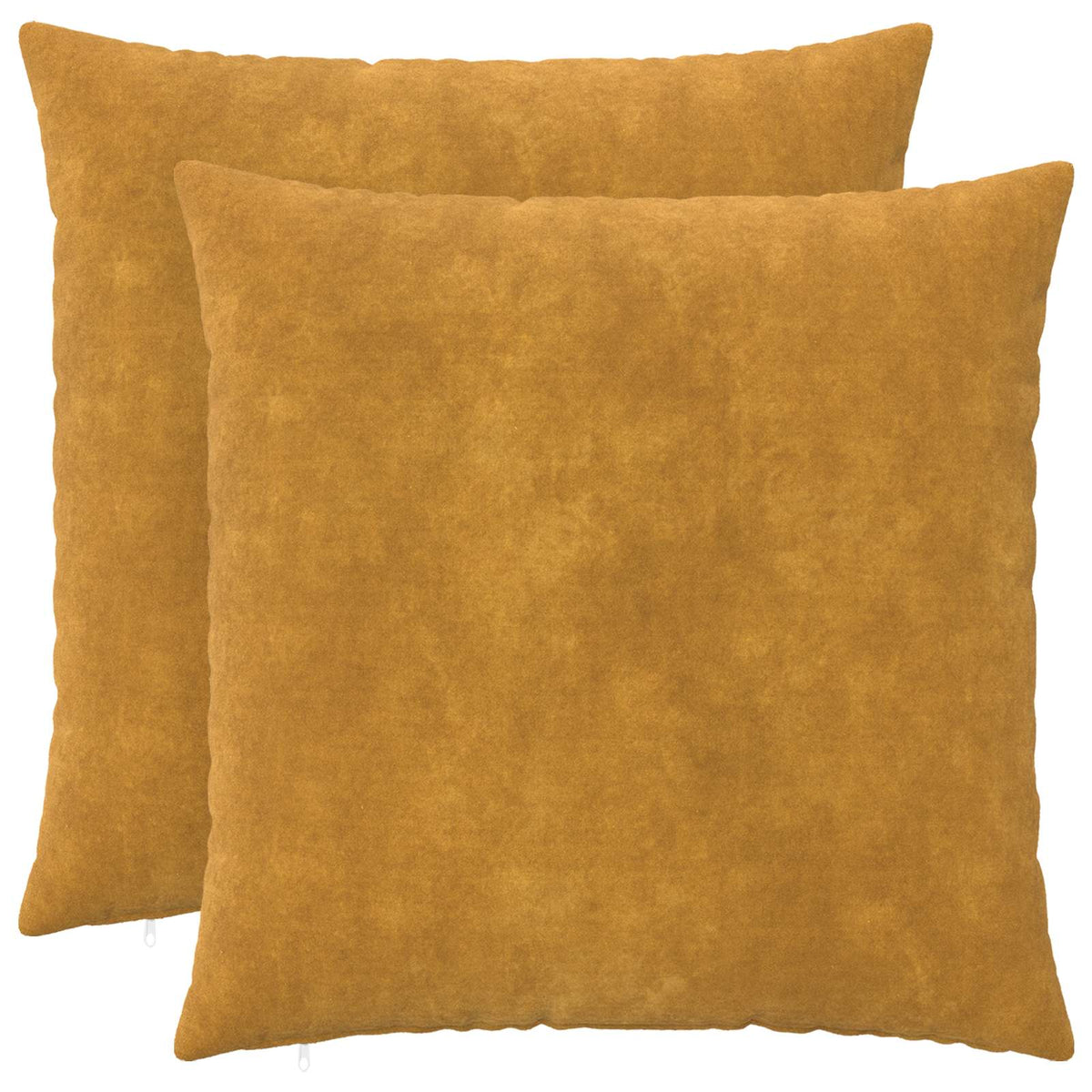 Cushion Cover 2 pcs HEERLEN Yellow 80 x 80 cm Microfiber Fleece
