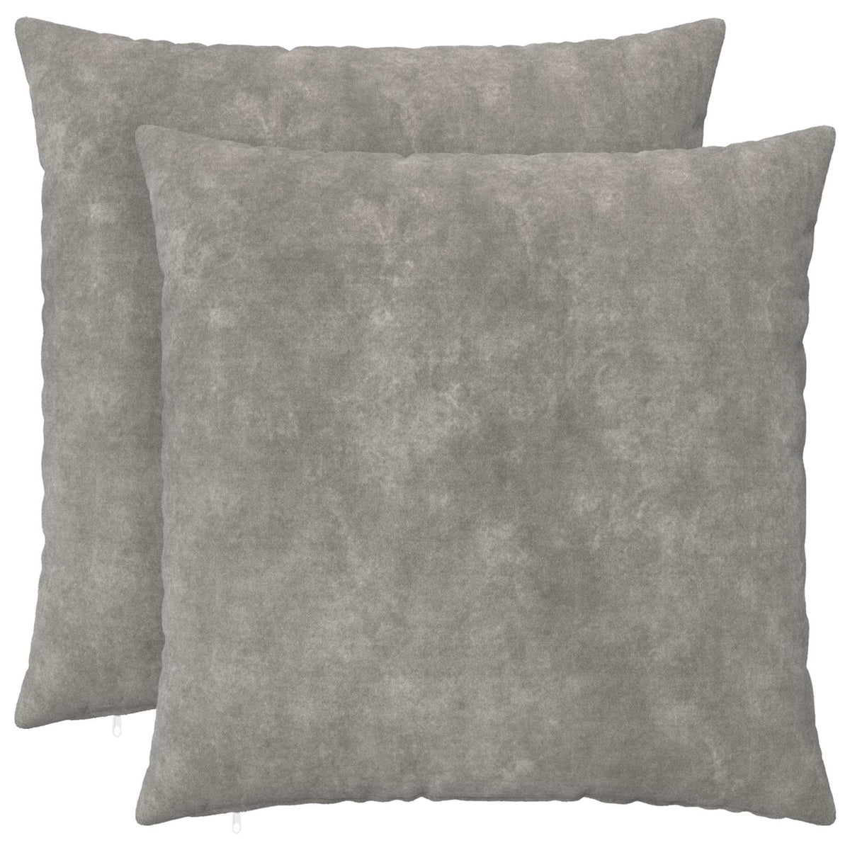 Cushion Cover 2 pcs HEERLEN Light Grey 80 x 80 cm